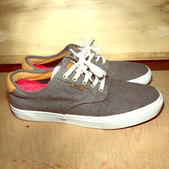vans chima pro cord chambray skate shoes